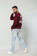 BE A BEAST - WINE - Regular Fit Sweatshirt