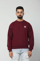 BE A BEAST - WINE - Regular Fit Sweatshirt
