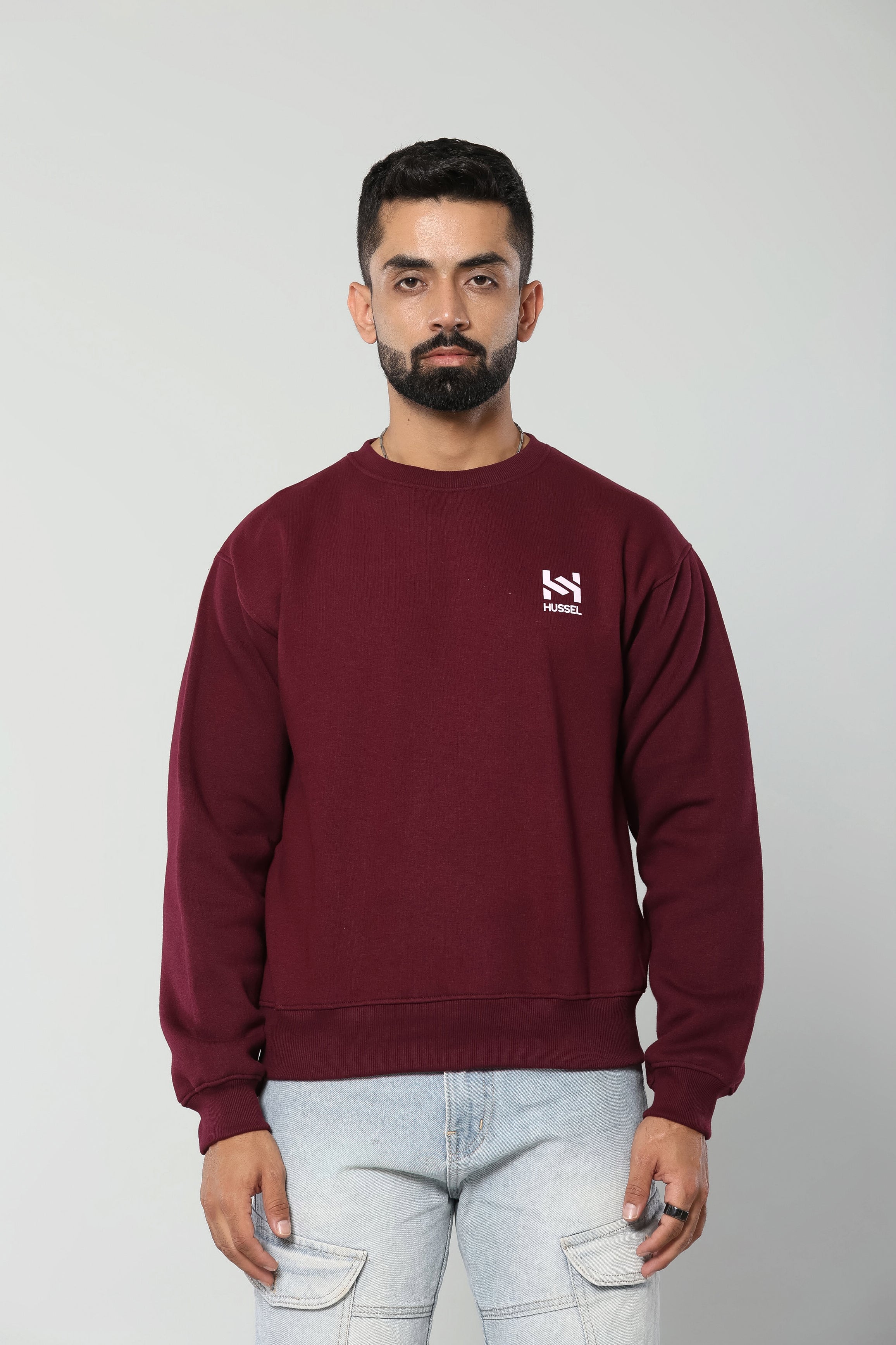 BE A BEAST - WINE - Regular Fit Sweatshirt