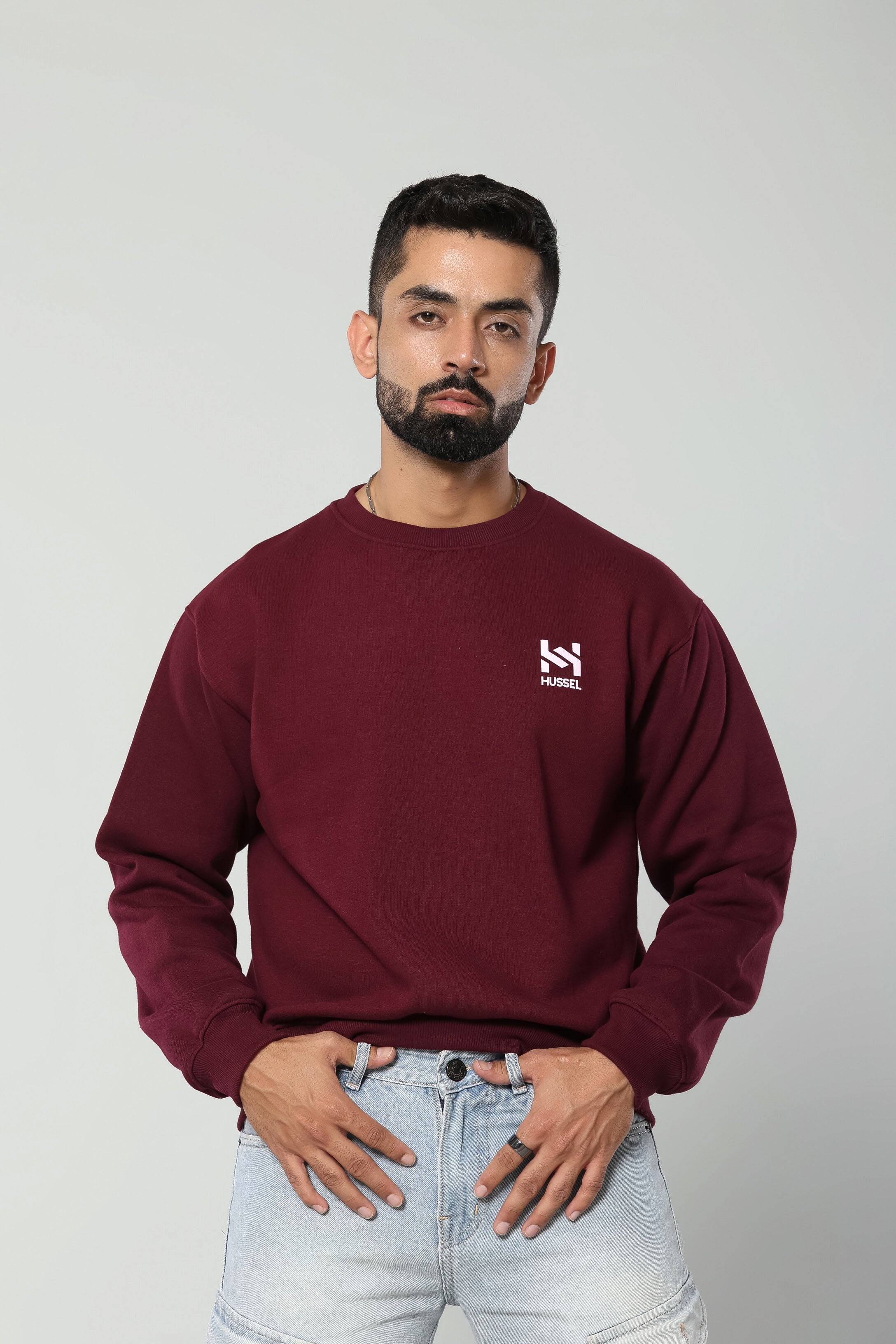 BE A BEAST - WINE - Regular Fit Sweatshirt