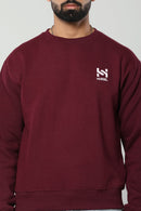 BE A BEAST - WINE - Regular Fit Sweatshirt