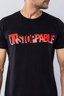 YOU ARE UNSTOPPABLE - BLACK - Regular Fit T-Shirt