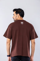 MAKE THINGS HAPPEN - BROWN - Oversized T-Shirt