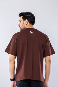 MAKE THINGS HAPPEN - BROWN - Oversized T-Shirt