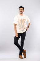 MAKE THINGS HAPPEN - OFF WHITE - Oversized T-Shirt