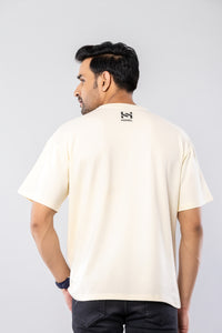 MAKE THINGS HAPPEN - OFF WHITE - Oversized T-Shirt