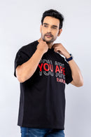 YOU ARE ENOUGH - BLACK - Oversized T-Shirt