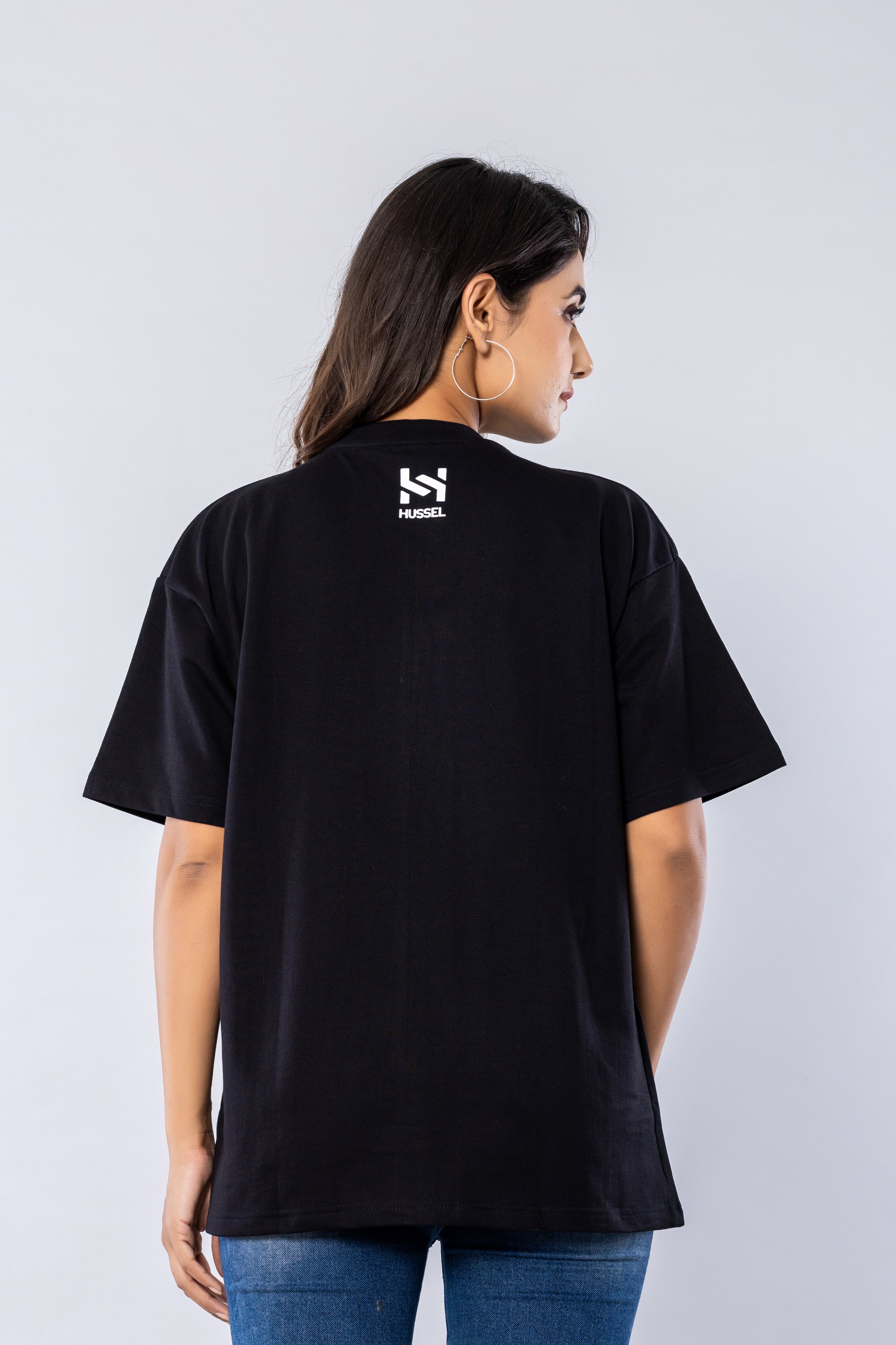 YOU ARE ENOUGH - BLACK - Oversized T-Shirt