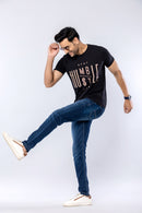 STAY HUMBLE HUSTLE HARD -  BLACK - Regular Fit T-Shirt