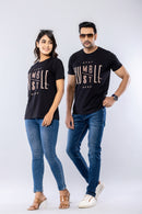 STAY HUMBLE HUSTLE HARD -  BLACK - Regular Fit T-Shirt