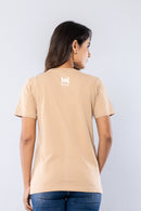 STAY HUMBLE HUSTLE HARD - BEIGE - Regular Fit T-Shirt
