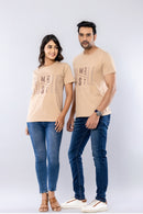 STAY HUMBLE HUSTLE HARD - BEIGE - Regular Fit T-Shirt