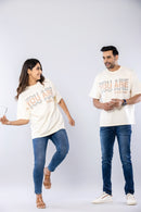 YOU ARE ENOUGH - OFF WHITE - Oversized T-Shirt