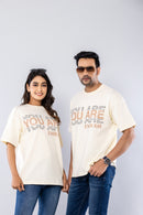 YOU ARE ENOUGH - OFF WHITE - Oversized T-Shirt