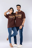 YOU ARE ENOUGH - BROWN - Oversized T-Shirt