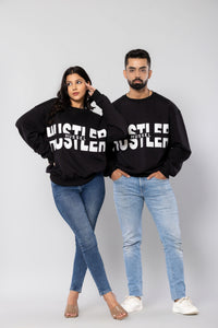 HUSTLER-HUSSEL - BLACK - Oversized Sweatshirt