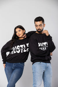 HUSTLER-HUSSEL - BLACK - Oversized Sweatshirt