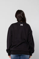 HUSTLER-HUSSEL - BLACK - Oversized Sweatshirt