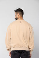 HUSTLER-HUSSEL - BEIGE - Oversized Sweatshirt