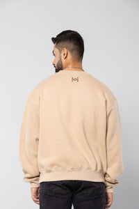 HUSTLER-HUSSEL - BEIGE - Oversized Sweatshirt
