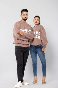 HUSTLER-HUSSEL - MUSHROOM - Oversized Sweatshirt