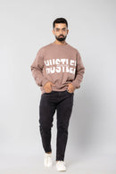 HUSTLER-HUSSEL - MUSHROOM - Oversized Sweatshirt