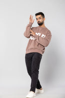 HUSTLER-HUSSEL - MUSHROOM - Oversized Sweatshirt