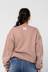 HUSTLER-HUSSEL - MUSHROOM - Oversized Sweatshirt