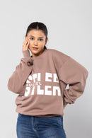 HUSTLER-HUSSEL - MUSHROOM - Oversized Sweatshirt