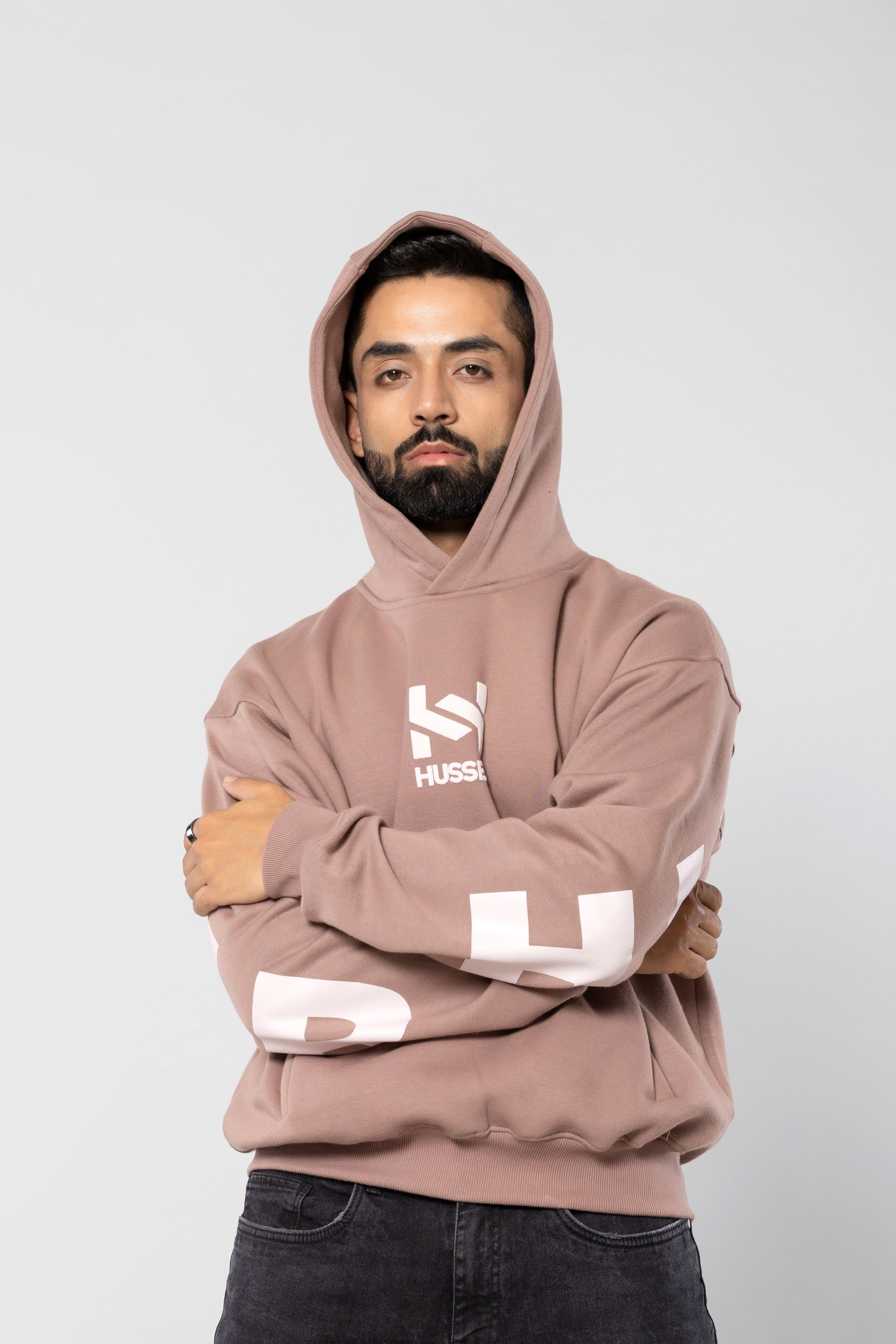 HUSTLER - MUSHROOM - Oversized Hoodie