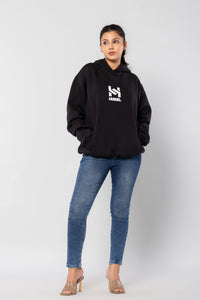 HUSTLER NEVER QUITS - BLACK - Comfort Fit Hoodie