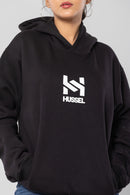 HUSTLER NEVER QUITS - BLACK - Comfort Fit Hoodie