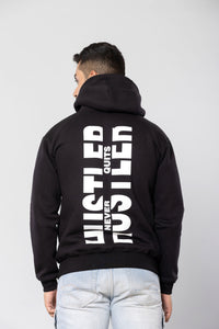 HUSTLER NEVER QUITS - BLACK - Comfort Fit Hoodie