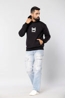 HUSTLER NEVER QUITS - BLACK - Comfort Fit Hoodie