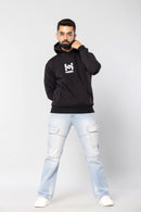 HUSTLER NEVER QUITS - BLACK - Comfort Fit Hoodie
