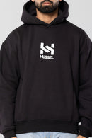HUSTLER - BLACK - Oversized Hoodie
