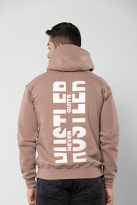 HUSTLER NEVER QUITS - MUSHROOM - Comfort Fit Hoodie