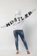 HUSTLER - LIGHT GREY - Oversized Hoodie