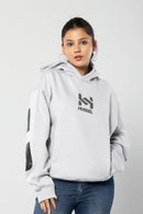 HUSTLER - LIGHT GREY - Oversized Hoodie