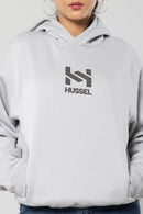 HUSTLER - LIGHT GREY - Oversized Hoodie