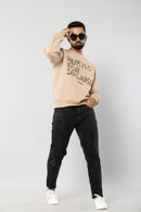 HUSTLE FOR DREAMS - BEIGE - Regular Fit Sweatshirt
