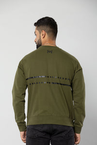 STAY HUMBLE HUSTLE HARD - MILITARY GREEN - Regular Fit Sweatshirt