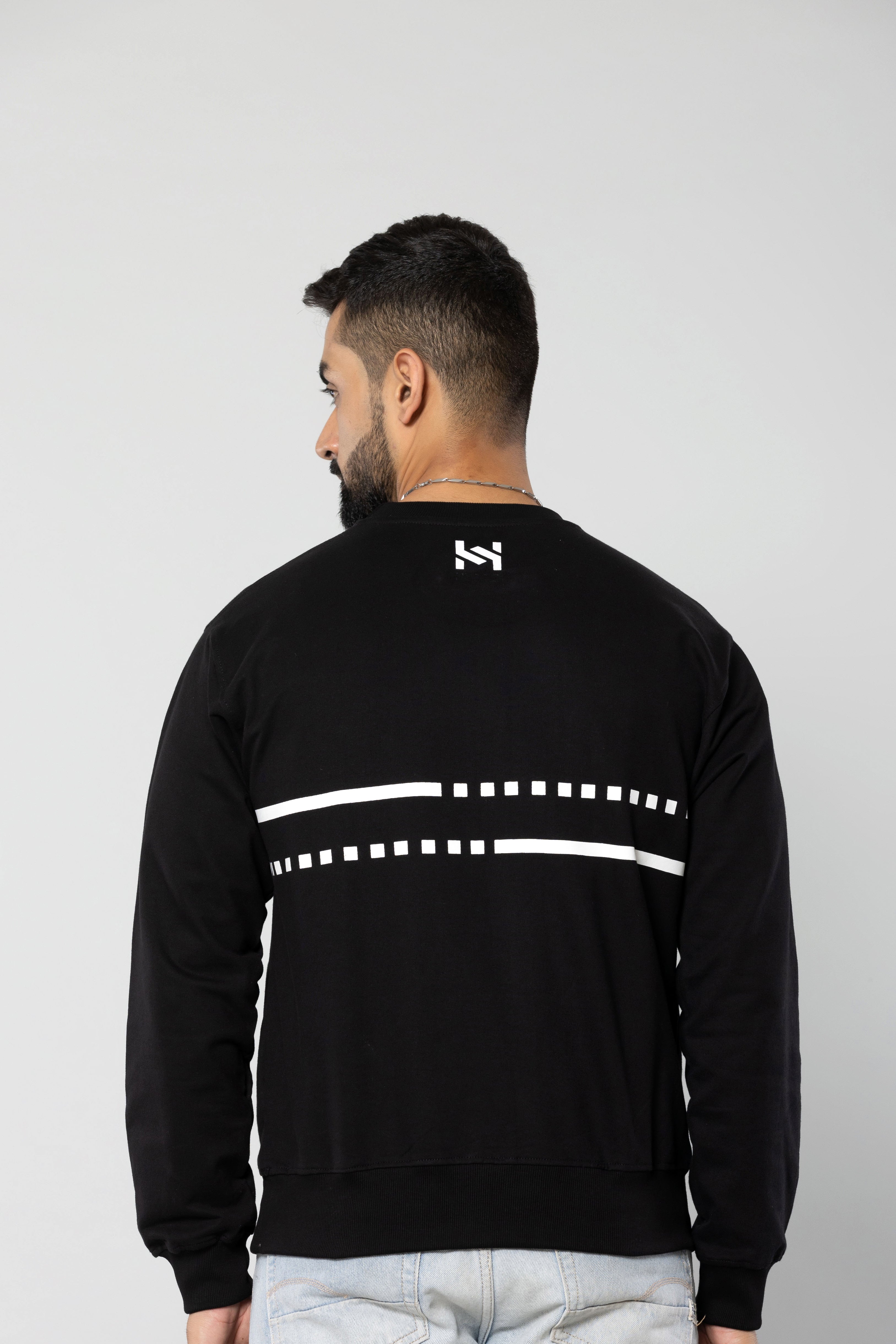STAY HUMBLE HUSTLE HARD - BLACK - Regular Fit Sweatshirt